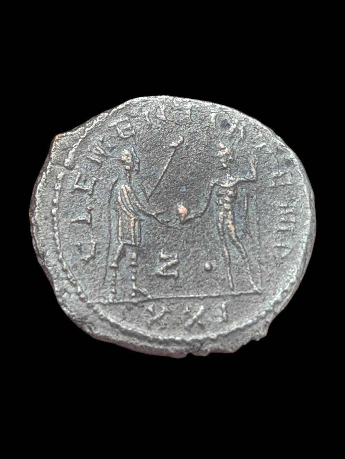Roman Imperial Probus CLEMENTIA TEMP Z XXI Silvered Bronze Antoninianus, 4.2 G