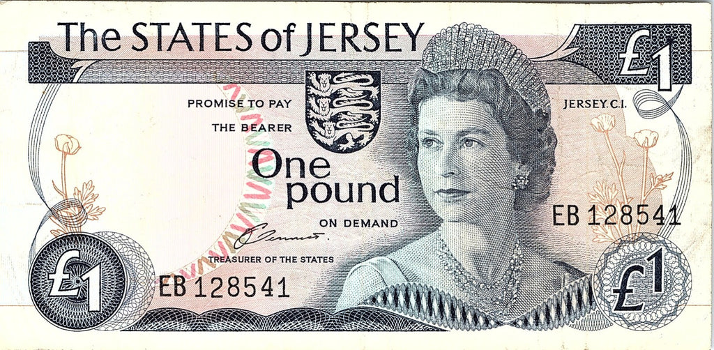 🇯🇪 Jersey £ 1 Pound 1976 BANKNOTE **Better Grade
