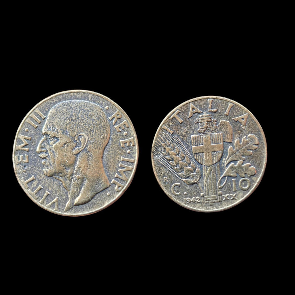 ITALIE Vittorio Emanuele III 1943 R 10 CENTESIMI, pièce Seconde Guerre mondiale