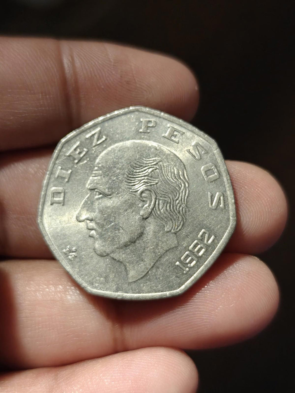 1982 Mexique Dix 10 Pesos Miguel Hidalgo Emblème National#