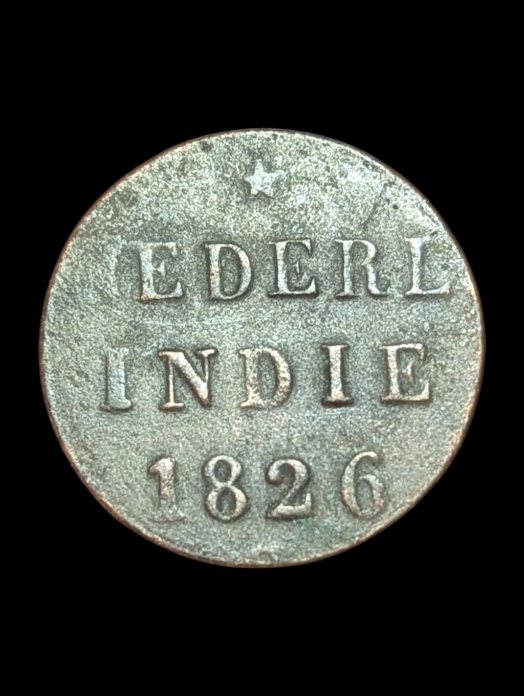 Indes orientales néerlandaises 1826 Pièce de 1/8 de stuiver : Monnaie d'Utrecht