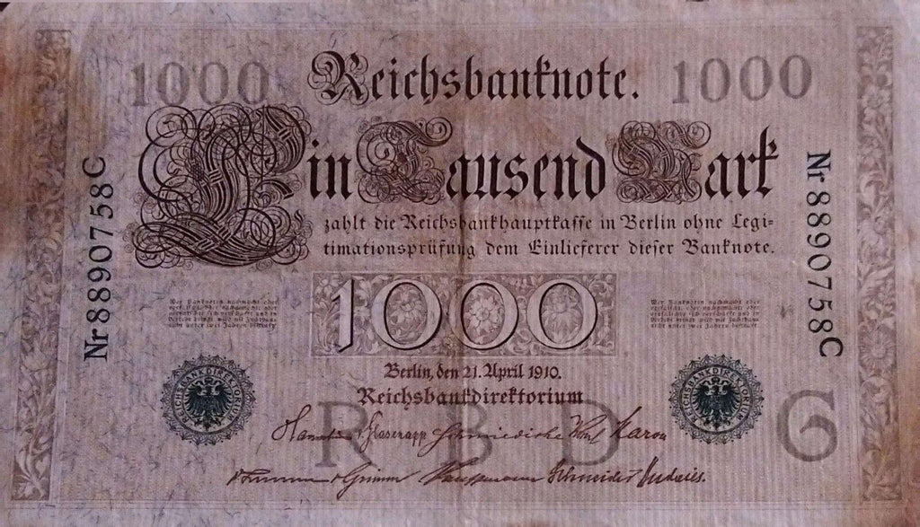 Billet de banque, Allemagne, 1000 Mark, 1910,
