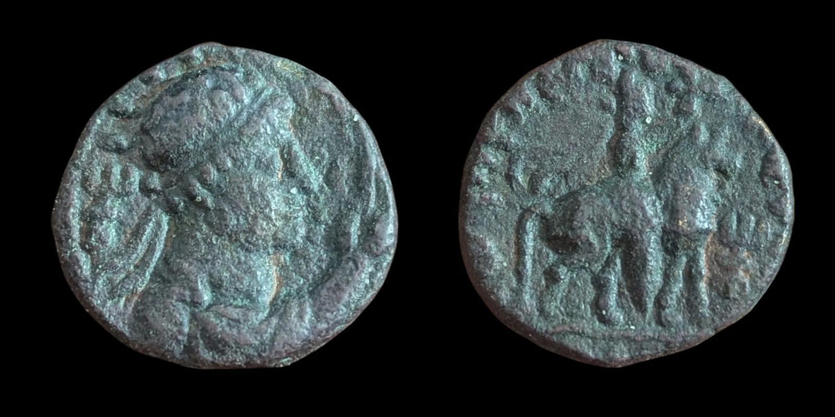 Indien Kushan Soter Megas Tétradrachme Bronze HAUTE Qualité 20 mm