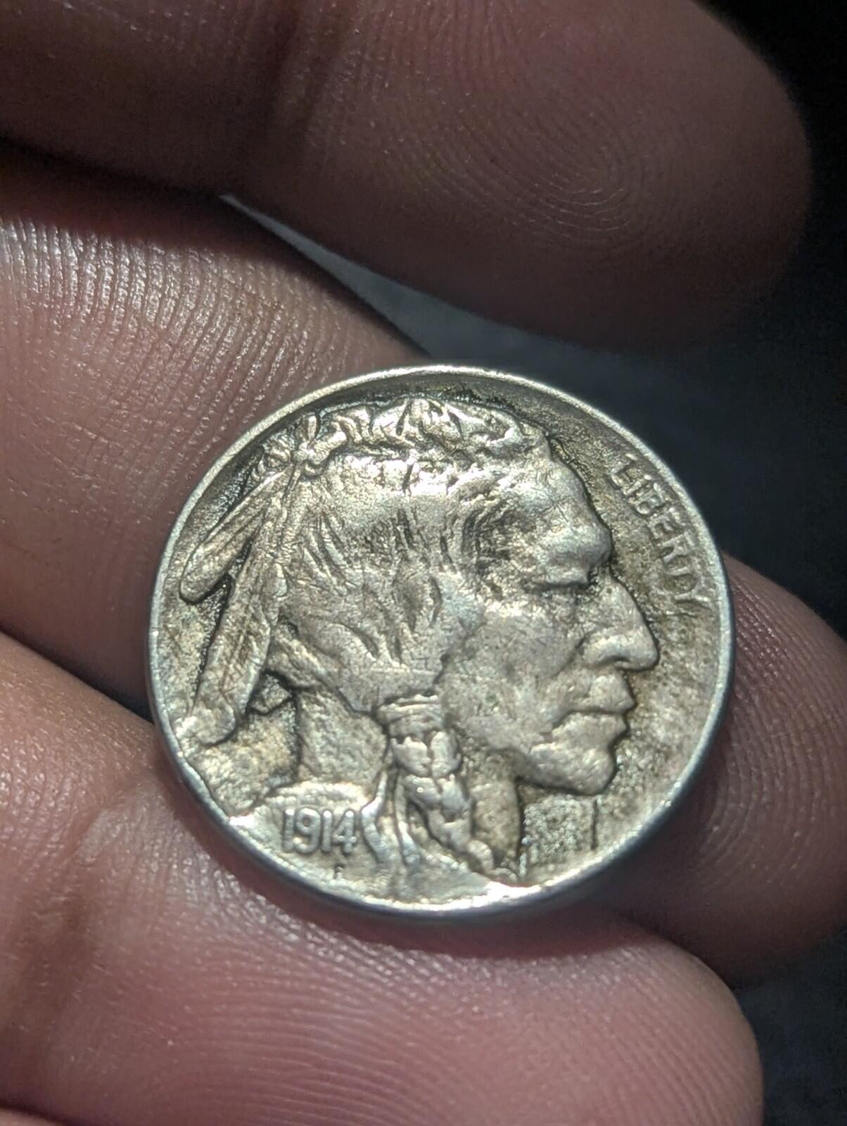 Magnifique Nickel Buffalo 1914 TTB/UNC belle patine