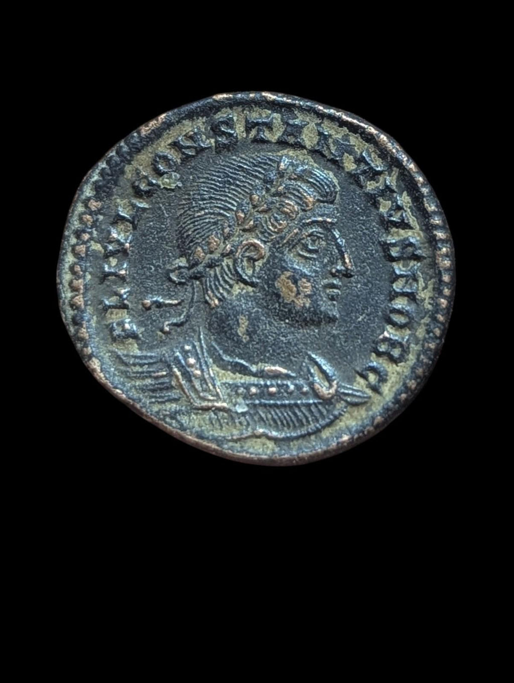 Constantine II Ancient Roman Imperial Coin. Caesar AD 317-337. Two Soldiers.