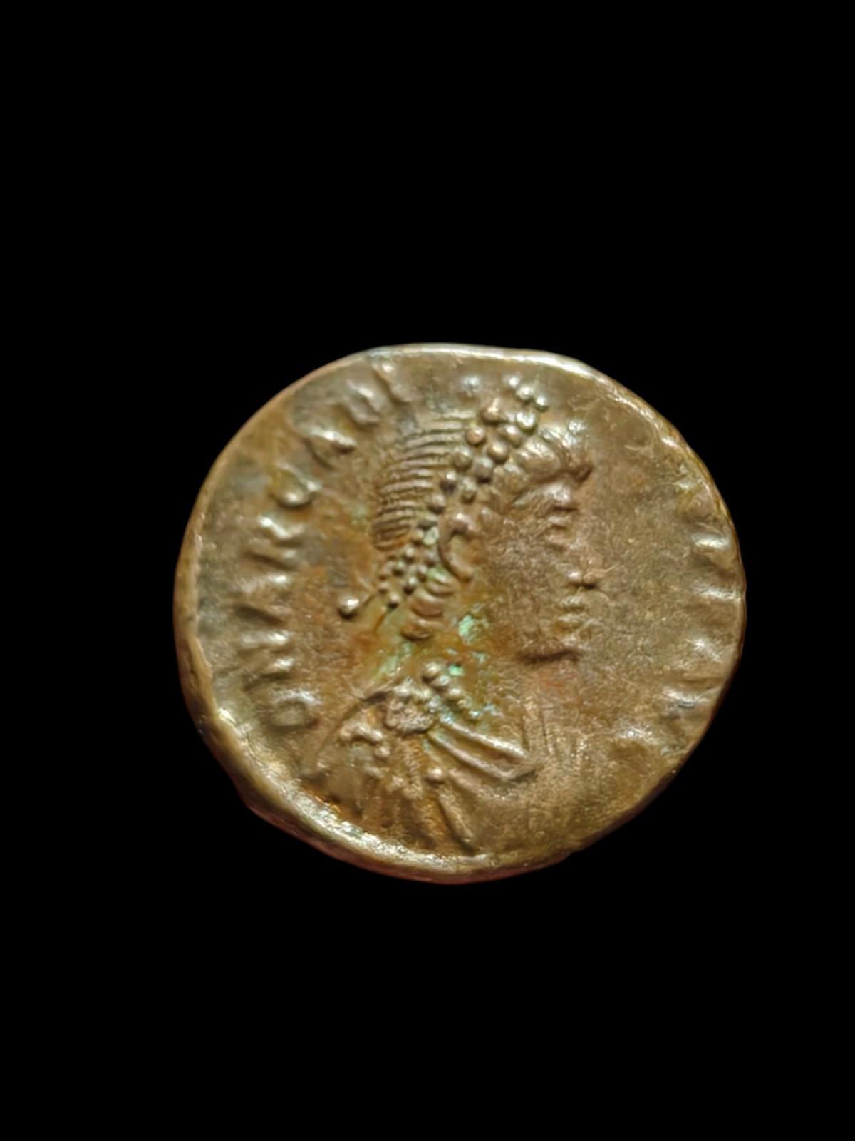 ARCADIUS couronné par la Victoire 395 après J.-C. Alexandrie Authentique pièce de monnaie romaine antique