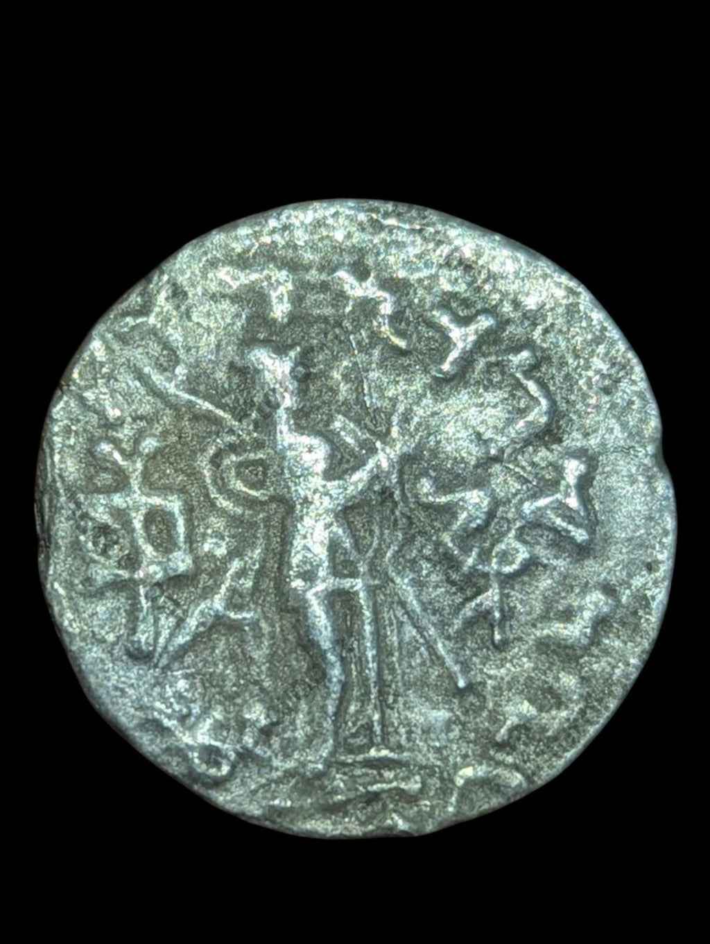 Ancient Indo-Scythian Kingdom Azes II AR Tetradrachm Silver Coin