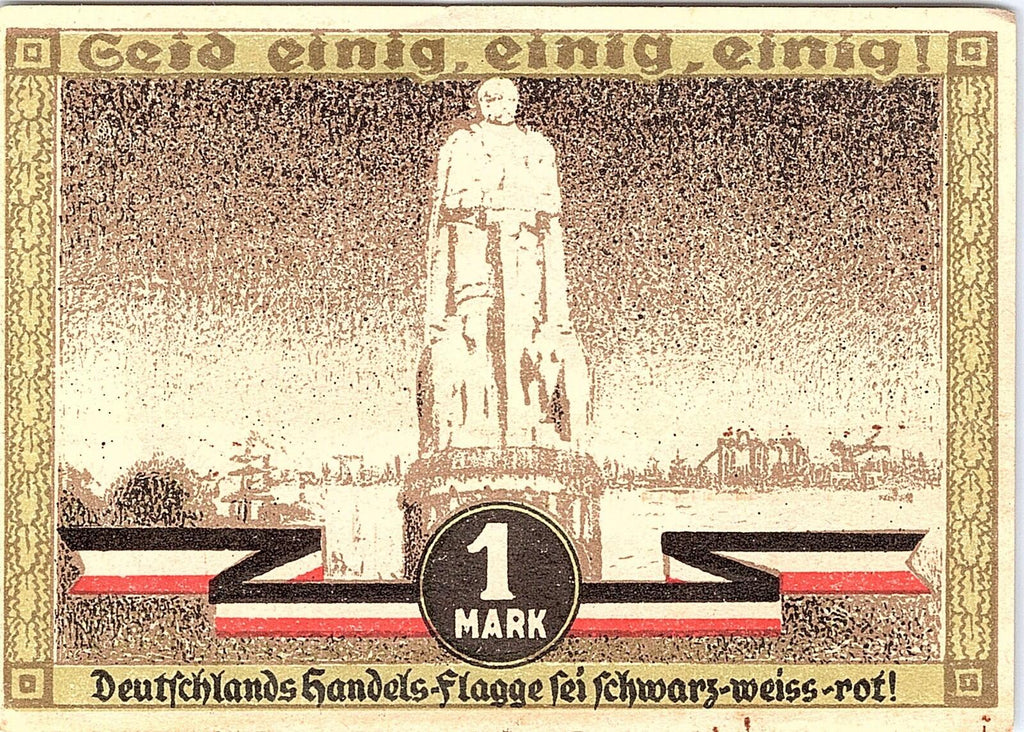 HAMBURG 1921 XX-RARE Series A 101-120 Thousand 1 Mark German Notgeld GM 539.2l
