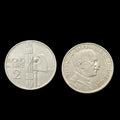 1923 Italy One 1 Lira Seated Female Left Nickel World Coin Scarce Coin