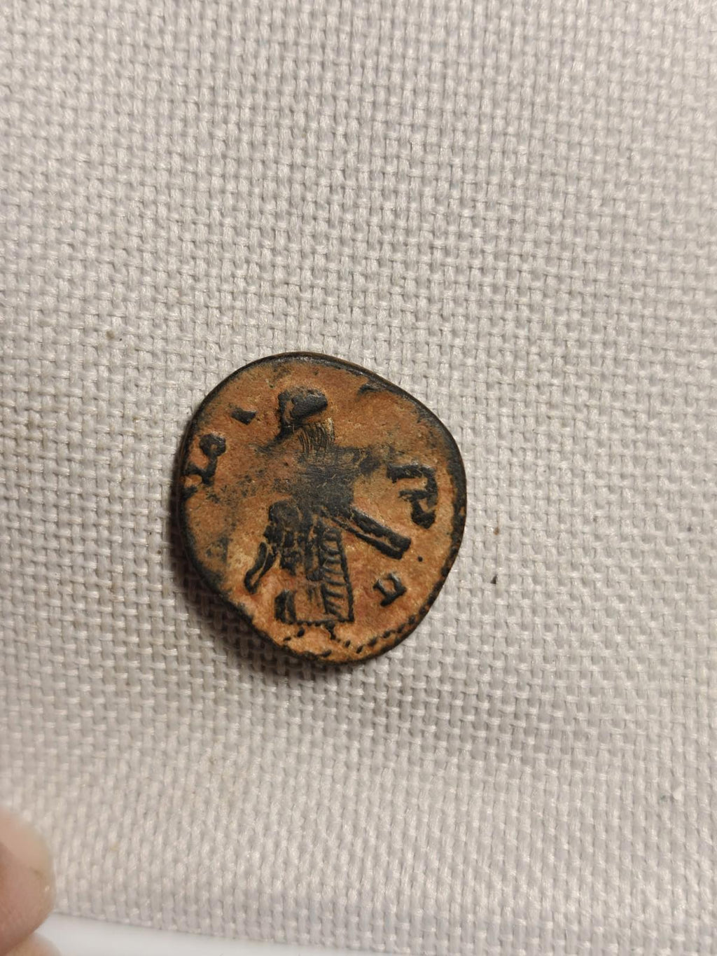 Arab Byzantine Umayyad Mu'awiya Standing Caliphate With KALIMA Islamic Coin%