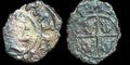 Royaume d'Aragon 1710-1719 Monnaie Roi Philippe IV Denier Petite Espagne Rare