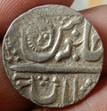 #QQ6 #ndia État Princier INDORE ROUPIE Argent Symbole Soleil 1860 ap. J.-C.