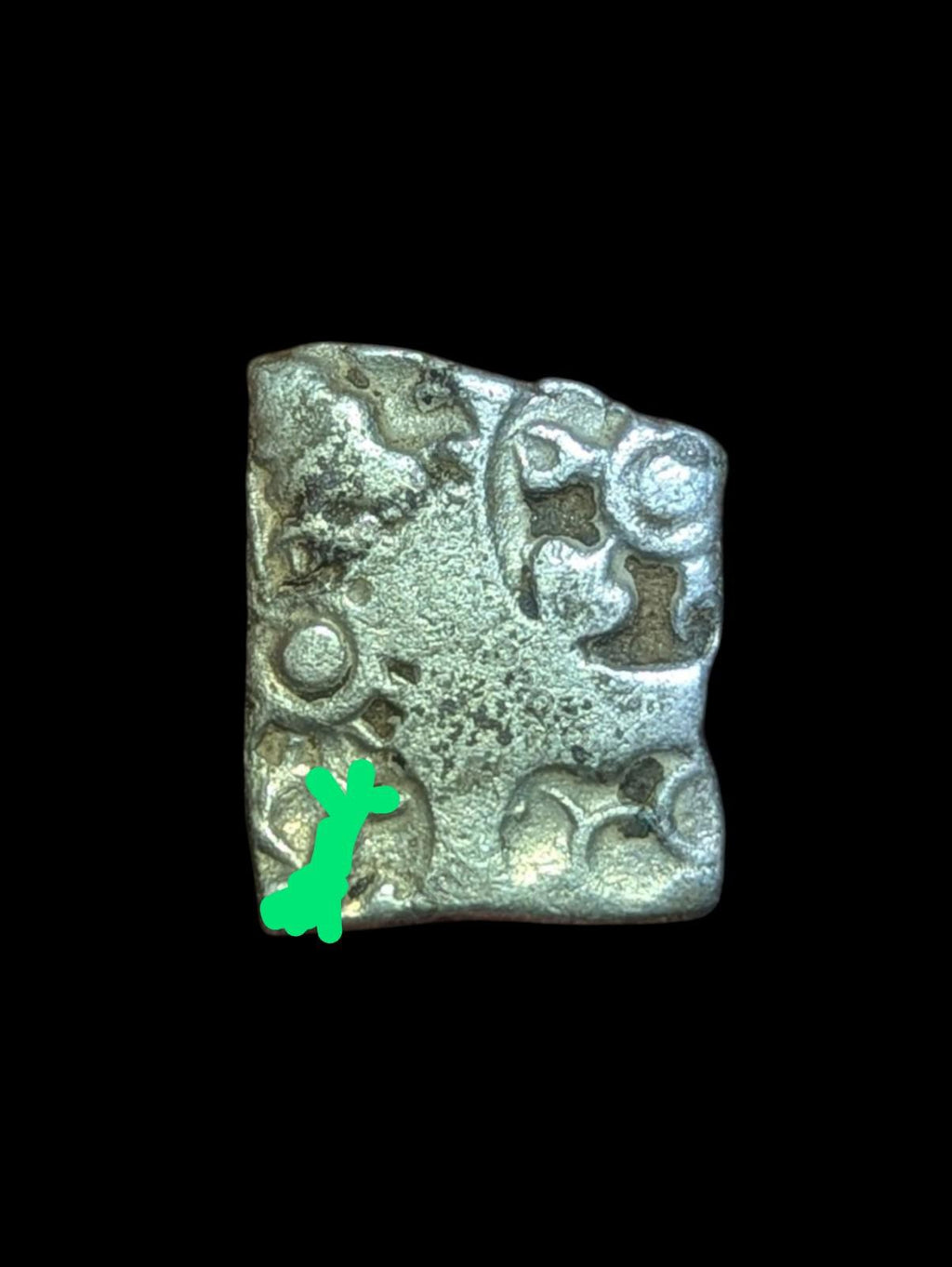 India ⭐ INDUS Valley Mayuriyan Punch ⭐ silver Coin 300 BC 🦌DEER