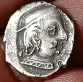 #P11#India SILVER coin  RUDRA Sena II-Western Kshatrapas.Indo-Scythian rulers