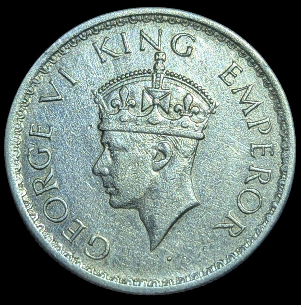1940 Beautiful grade  Uncirculed British India King George VI silver Half rupee