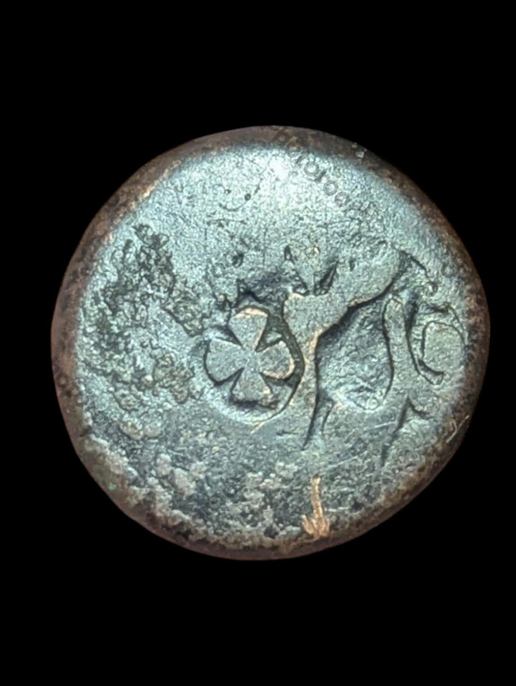 ISLAMIQUE AFGHAN CIVIQUE CUIVRE AE FALUS Monnaie de Khanabad Rare daté AH 1301/AD 1883-4