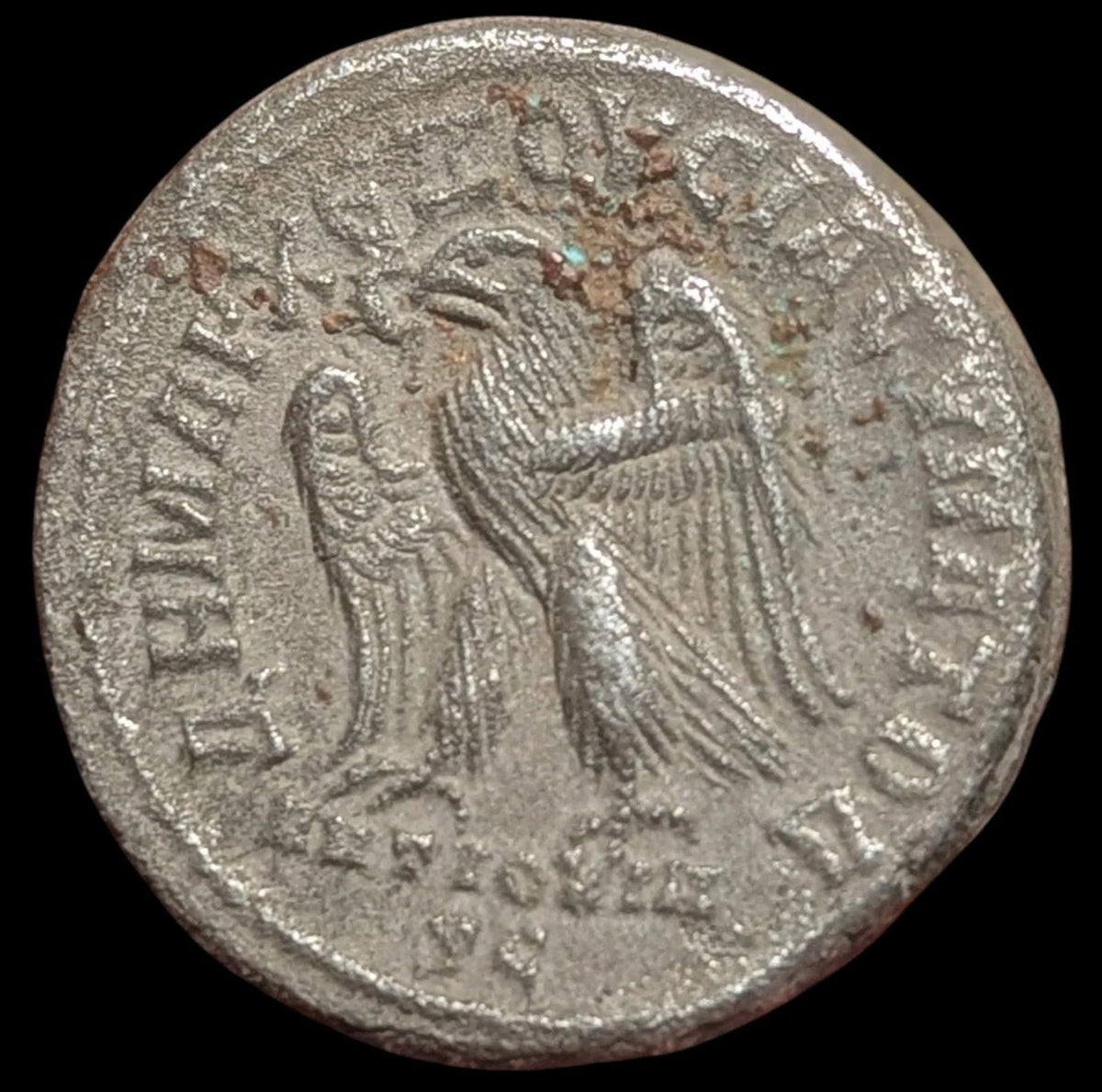 PHILIPPE II comme Auguste 249 apr. J.-C. Antioche Tétradrachme Monnaie romaine antique AIGLE i85505