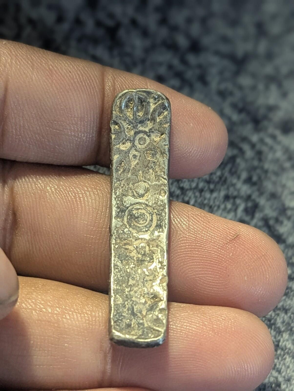 ⭐印度⭐. 古代犍陀罗国（GANDHARA JANAPADA）真品古老公元前600年弯曲银条币