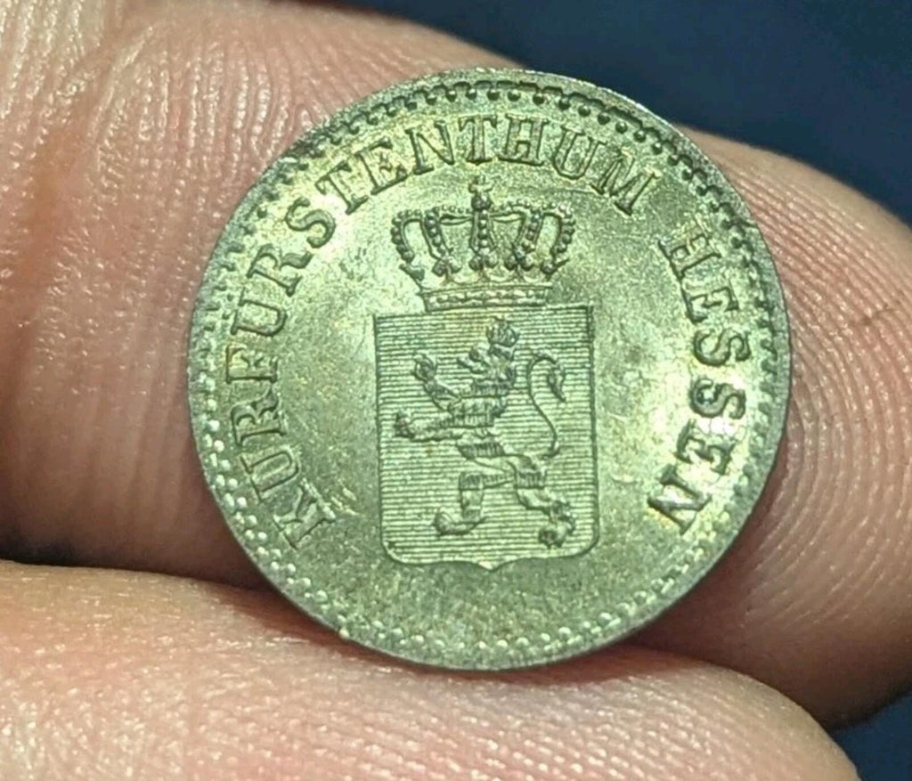 1842 Hesse-Cassel 1 Groschen (KM-601) .0156 ASW Silver! [Wilhelm II] Kassel Mint