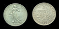 1908年法国2法郎KM# 845.1流通硬币
