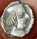 #AB40#India SILVER coin of VISHAB sena Western Kshatrapas.Indo-Scythian rulers