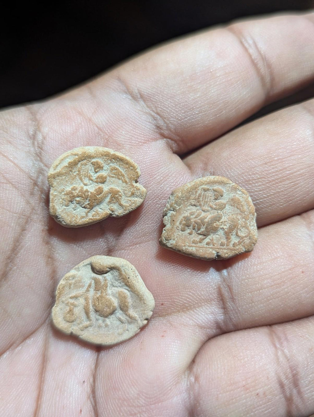 Random 1 Ancient Greek / Roman Circa 1st-3rd centuries AD. Terracotta token"*