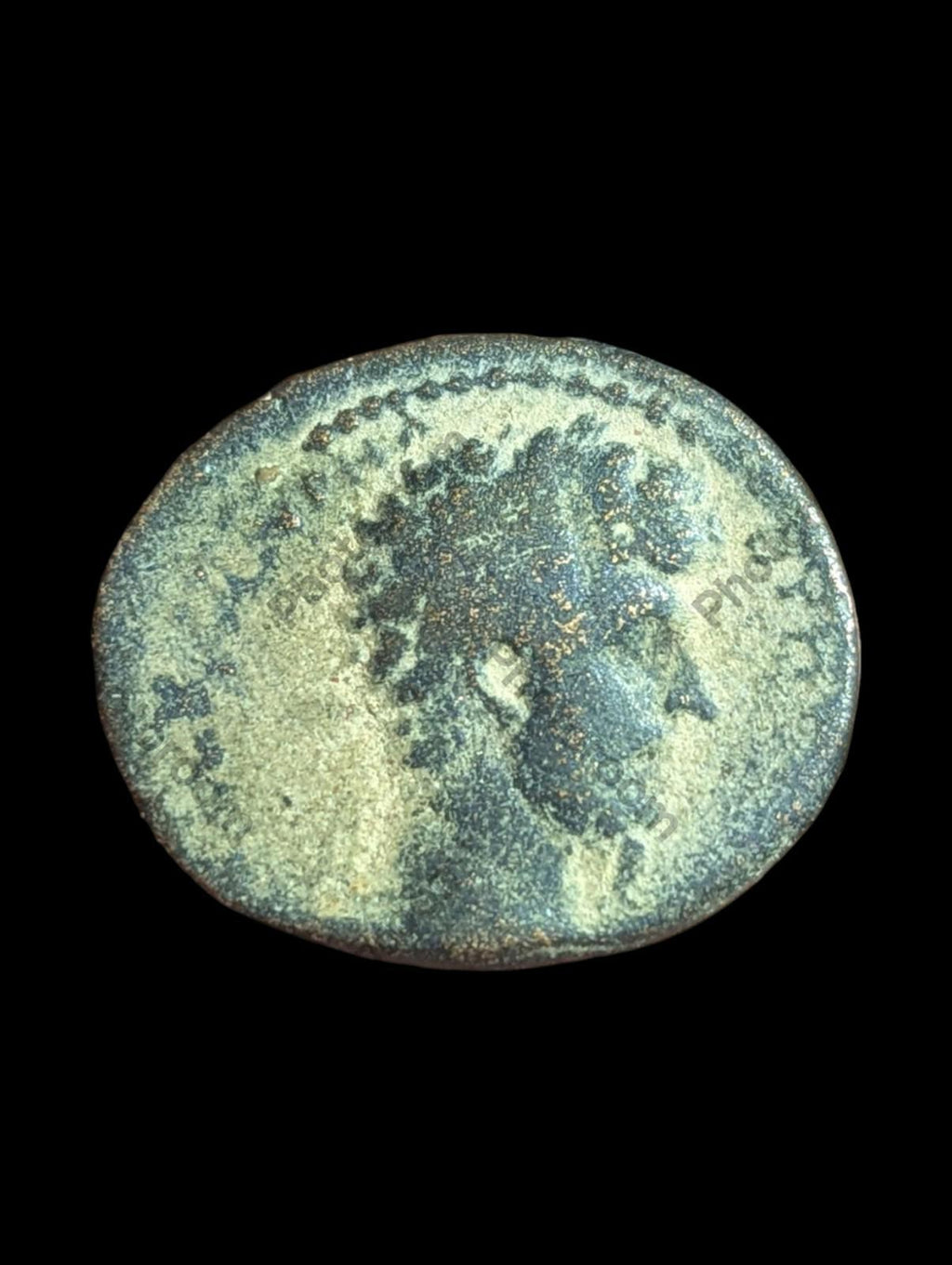 Ancienne pièce romaine Marc Aurèle AE23 de Cyrrhus Rare 161-180 ap. J.-C.
