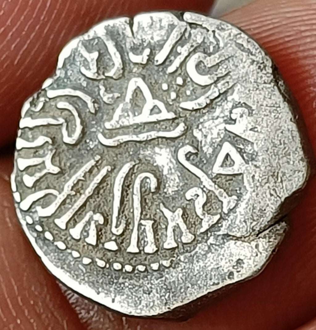 #AB48#India SILVER coin of Rudra sena Western Kshatrapas.Indo-Scythian rulers