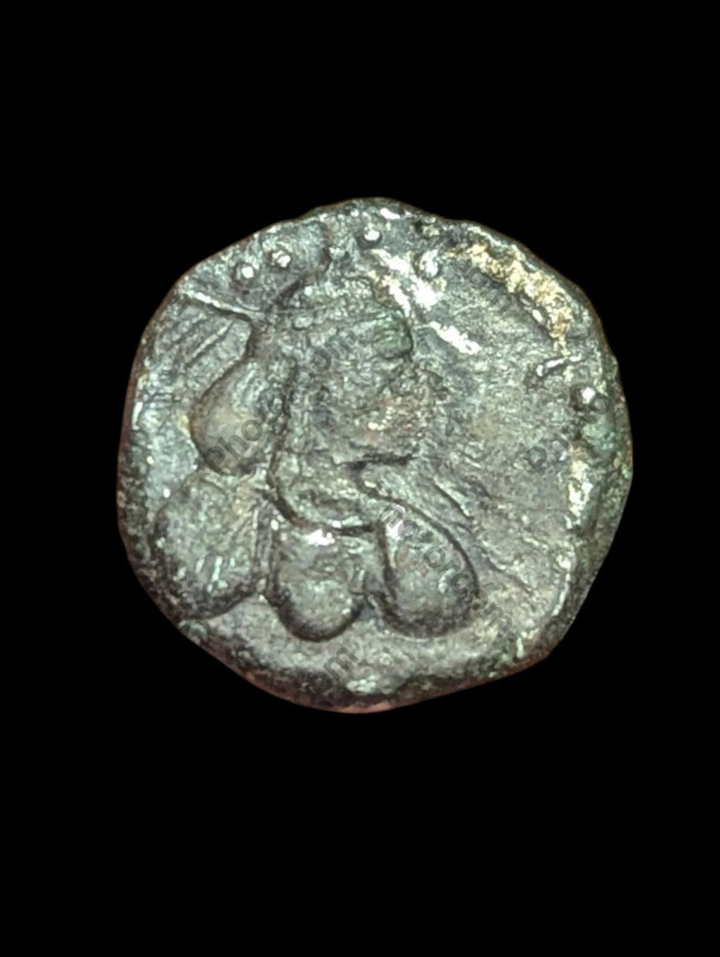 Dynastie INDO-SCYTHE PARATARAJAS Yolamira IIe siècle ap. J.-C., unité AR Rare 3,4g, svastika