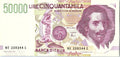 Italy banknotes 50000 (50.000) Lire 1992. G.L.Bernini