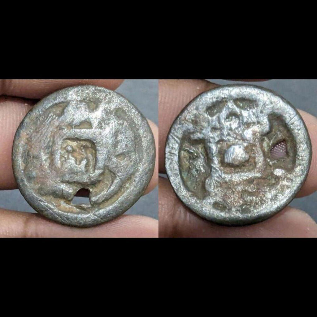 伊斯兰教前中东粟特现金币，潘赤的阿姆扬大师，非常稀有