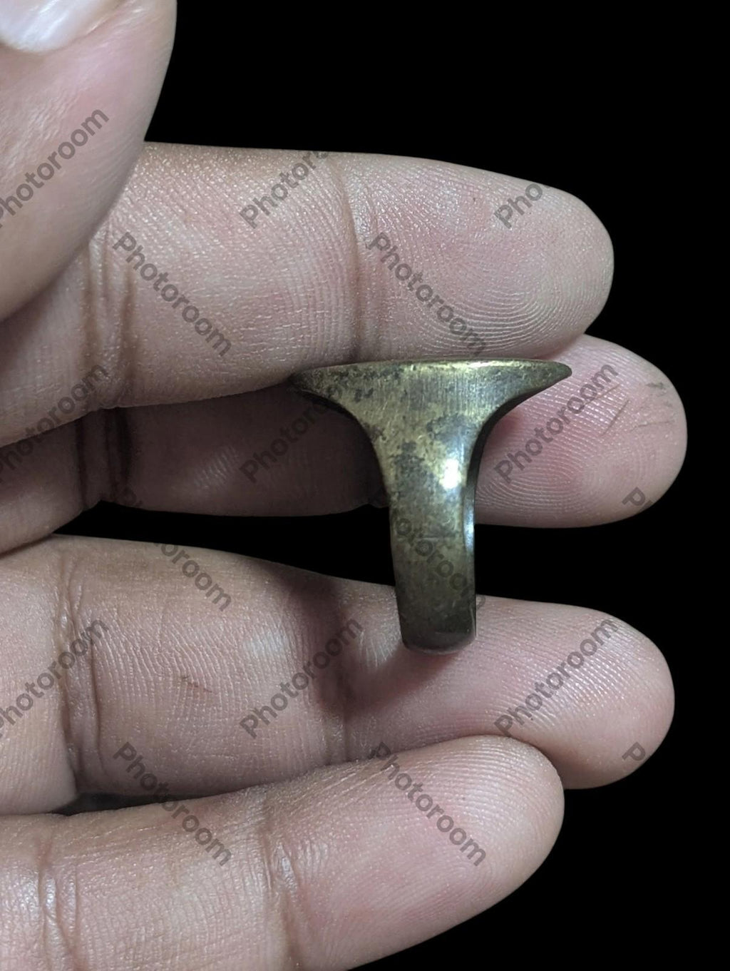 Medieval Antique Brass Masonic Ring Circa 18th To 19th Century Ad