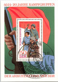 Germany DDR WW2 Fight wit Fashizm Souvenir Sheet 1975 MNH