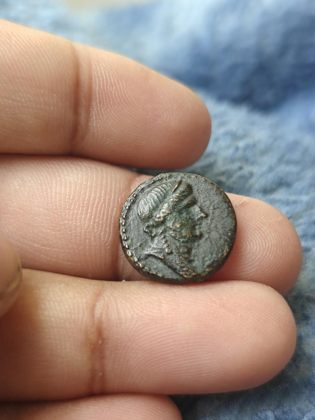 Roman AE16 Coin Antioch Bronze Pseudo Autonomous Lyre AD 62 63 Nero