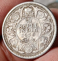 #P2# British India Colony 1936 Silver Quarter Rupee Coin of George V