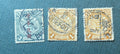 China Coil Dragon 3 stamps collection old lot