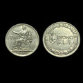 1922 Italie Une 1 Lire Femme assise à gauche Nickel Monnaie du monde Monnaie rare
