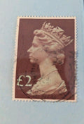 GREAT BRITAIN  Stamp Lot of 2 Queen Elizabeth 11 Machin Brown £2;